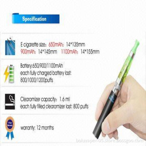 Hot Blister E-cigarettes CE5 in Blister Pack with 1.6mL Capacity/Customized Specifications Welcomed